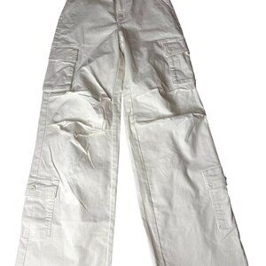 wild fable Wide Leg Cargo Pants in Off-White